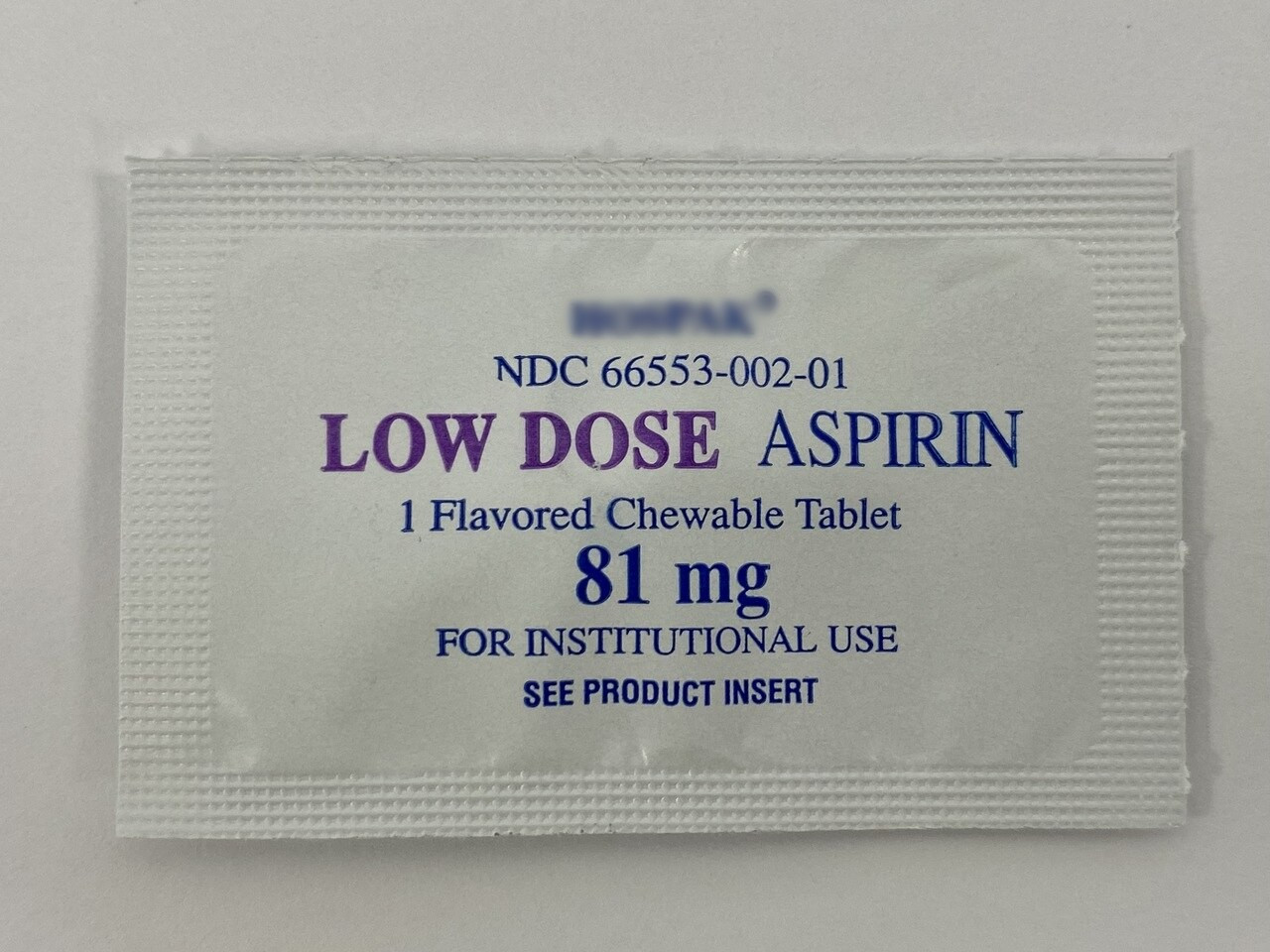 aspirin chewable tablet dosage