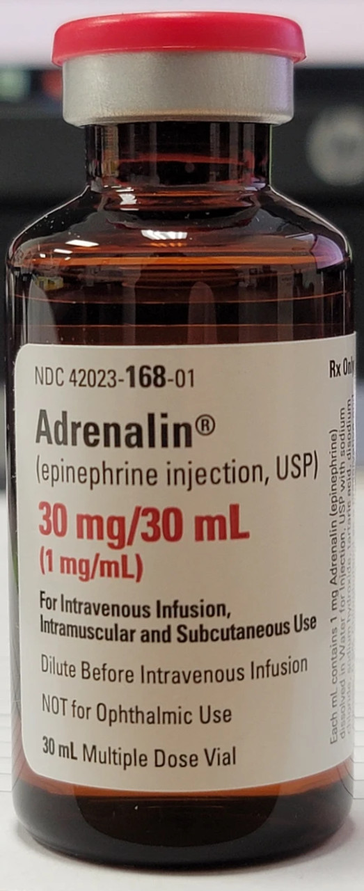 Adrenalin (Epinephrine) Injection 30mg/30ml (1:1,000) Multi-Dose