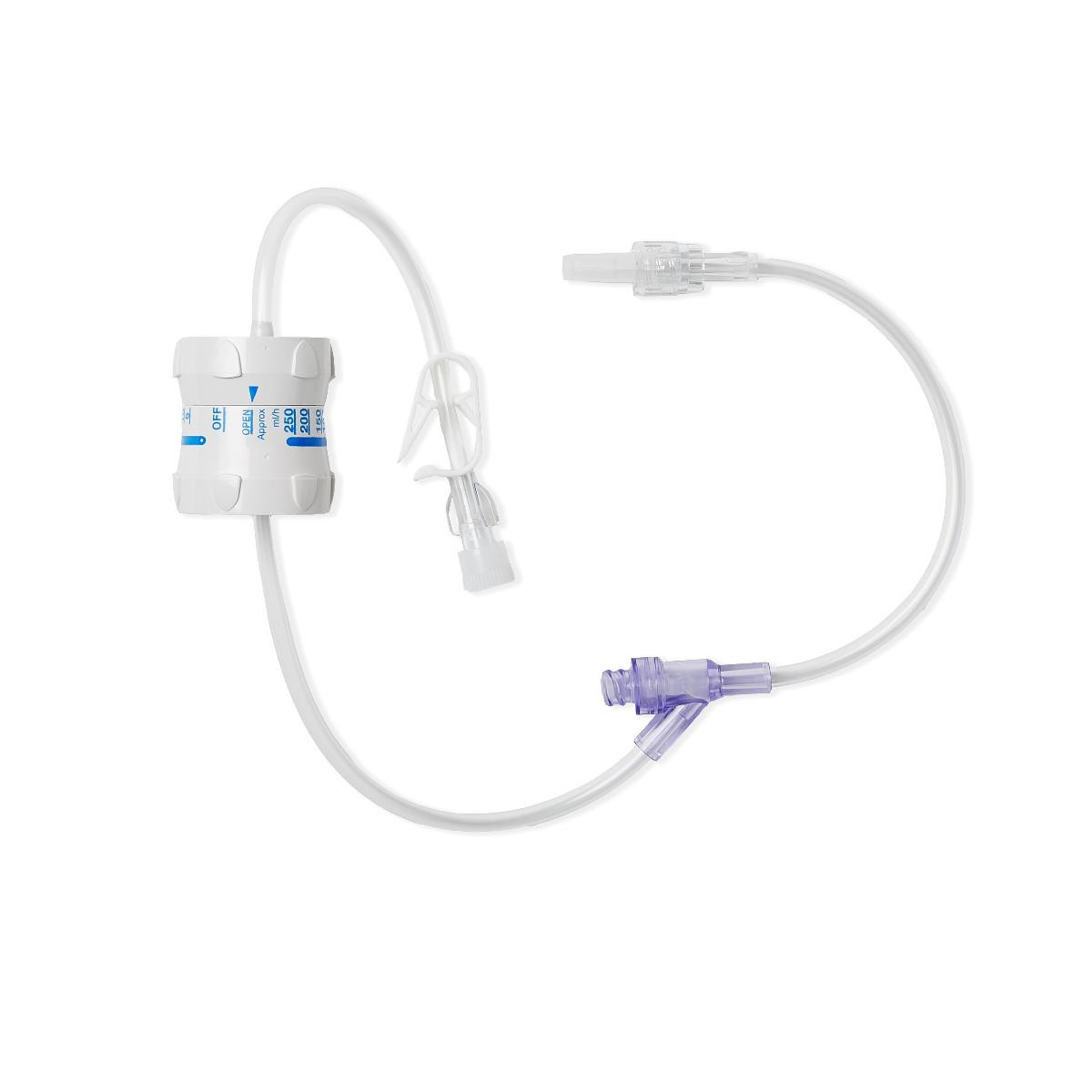 I.V. Gravity Flow Controller / Extension Set w/Luer Port - Medical