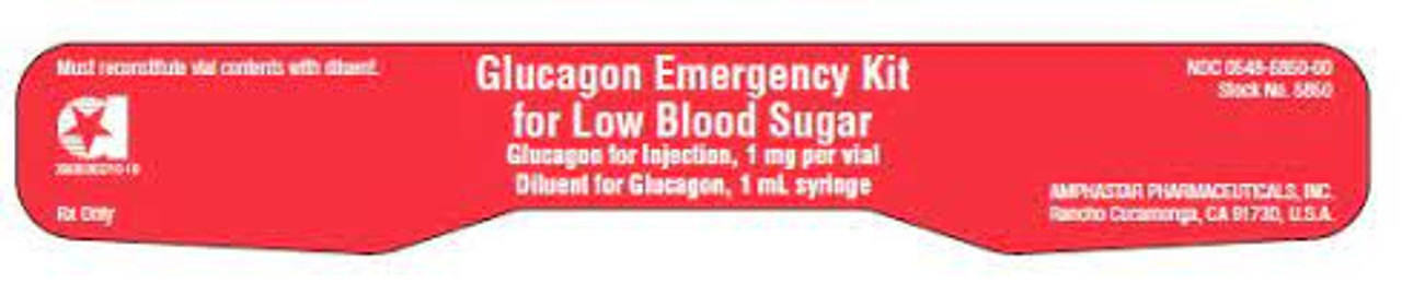 Glucagon Kit for Low Blood Sugar