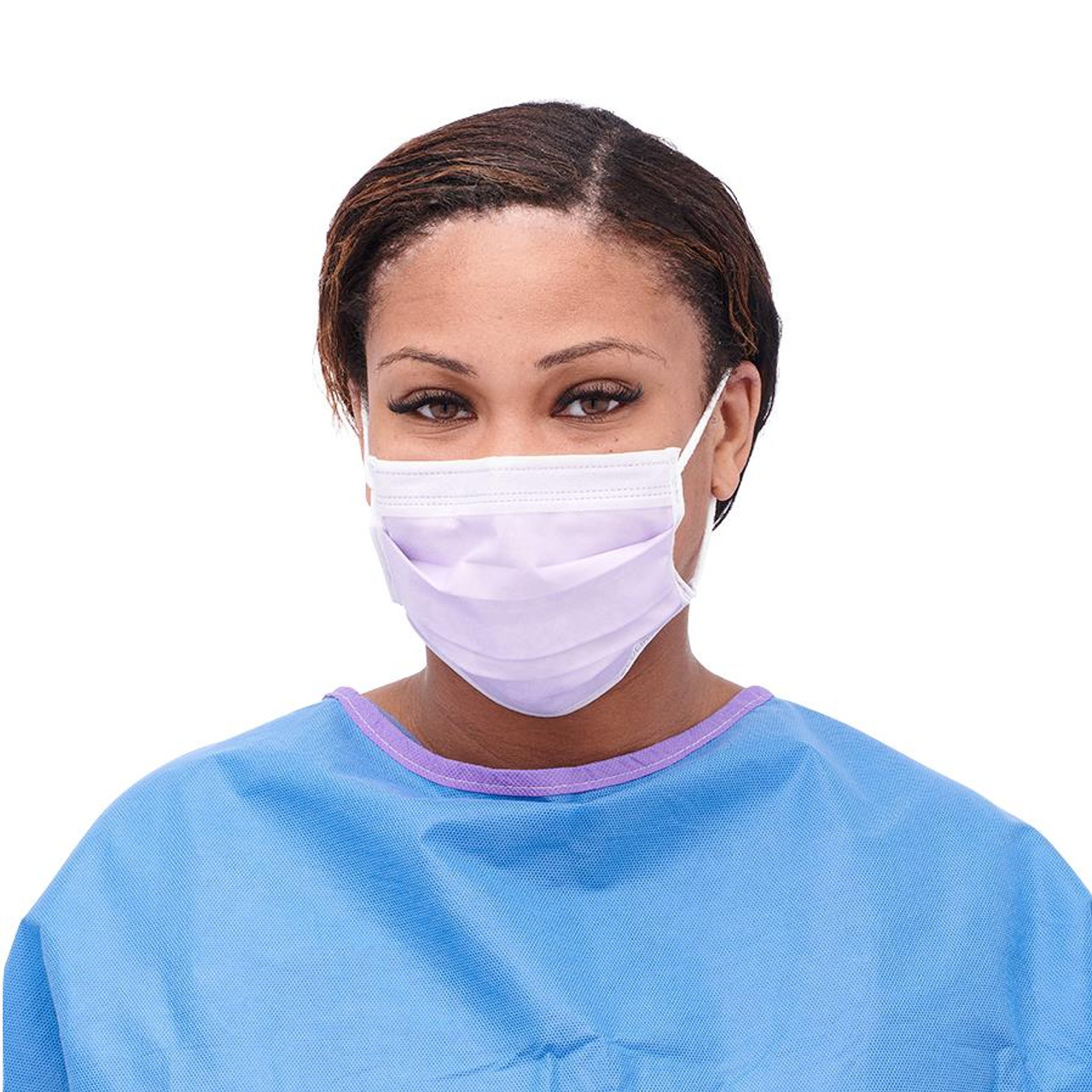 Anti-Fog Fluid Resistant Mask with Earloops- 50 per Box