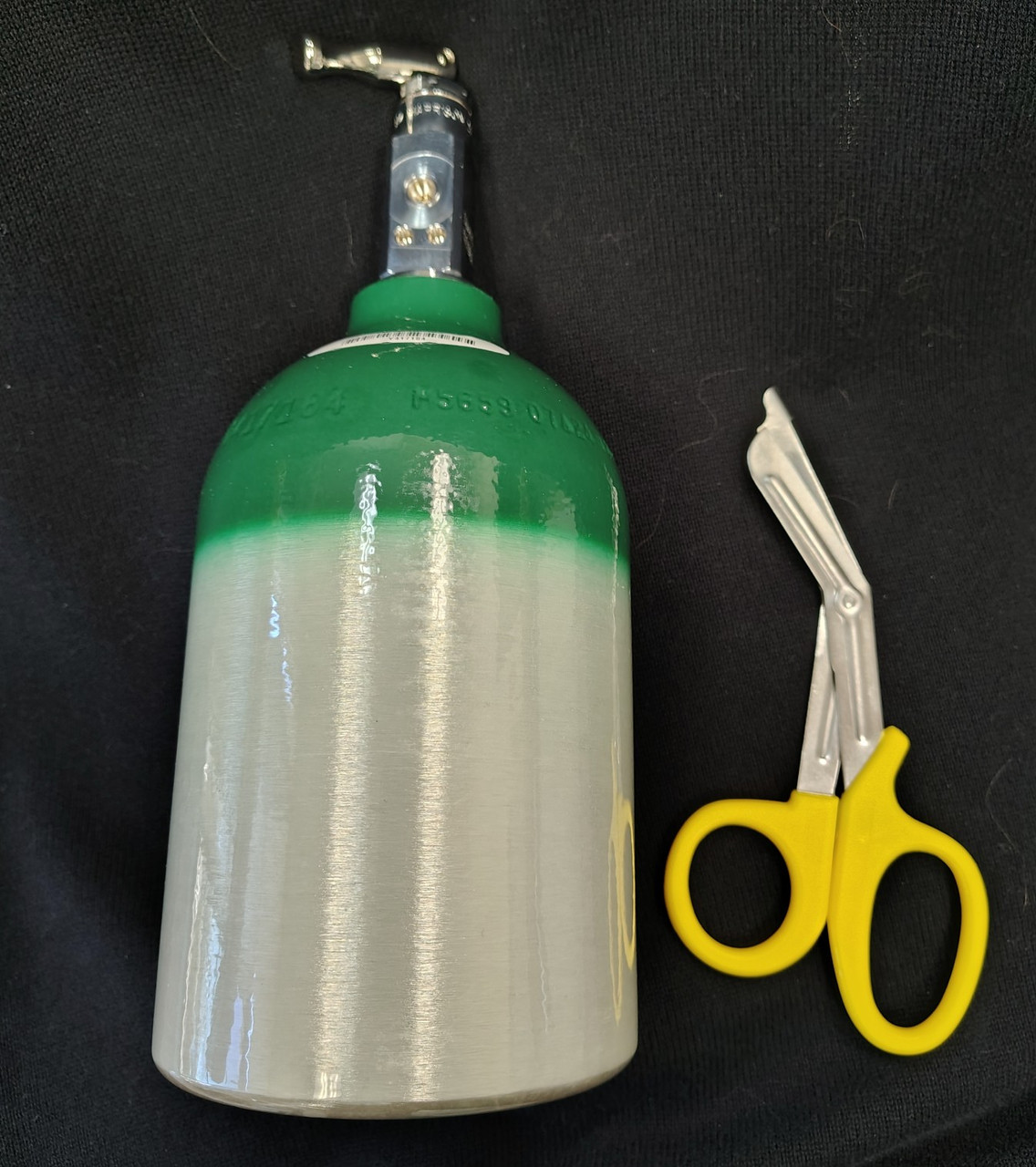 Portable Aluminum 'ML6' Size Oxygen Tank - 165 Liter Capacity