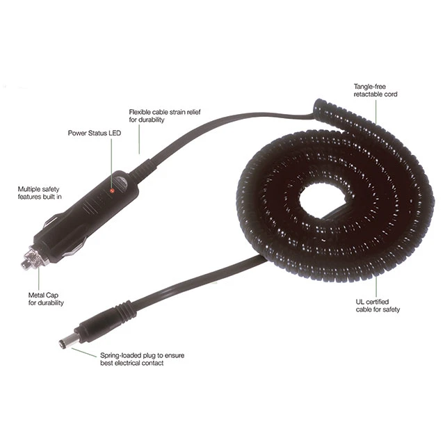 Coiled Cable for Laerdal and Devilbiss Suction