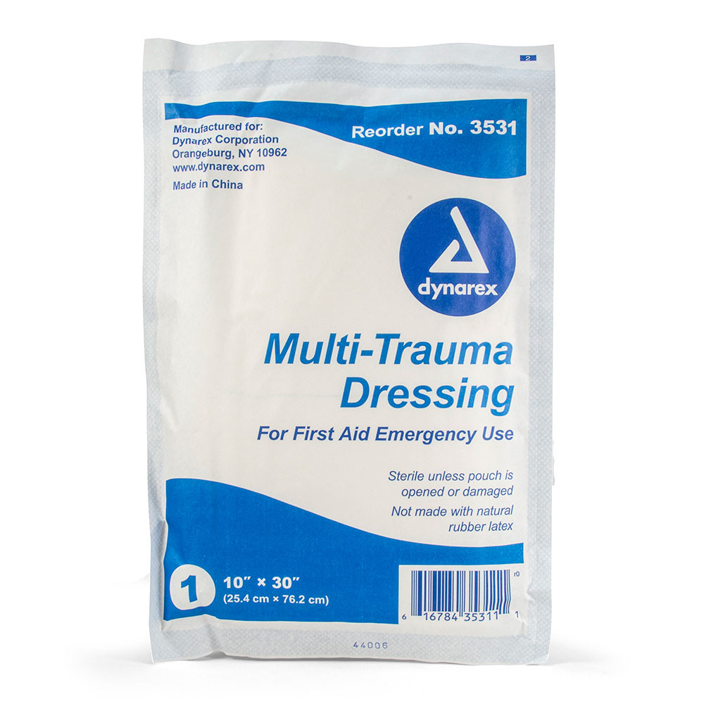 10" x 30" Multi Trauma Dressing - Flat