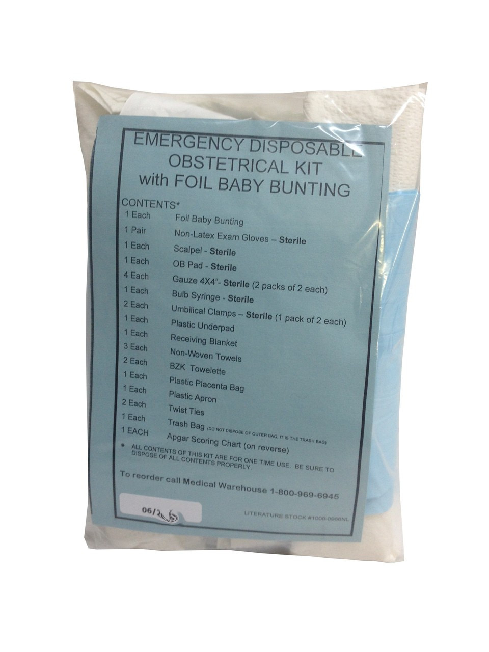 OB Kit *with Swaddler* In Poly Bag