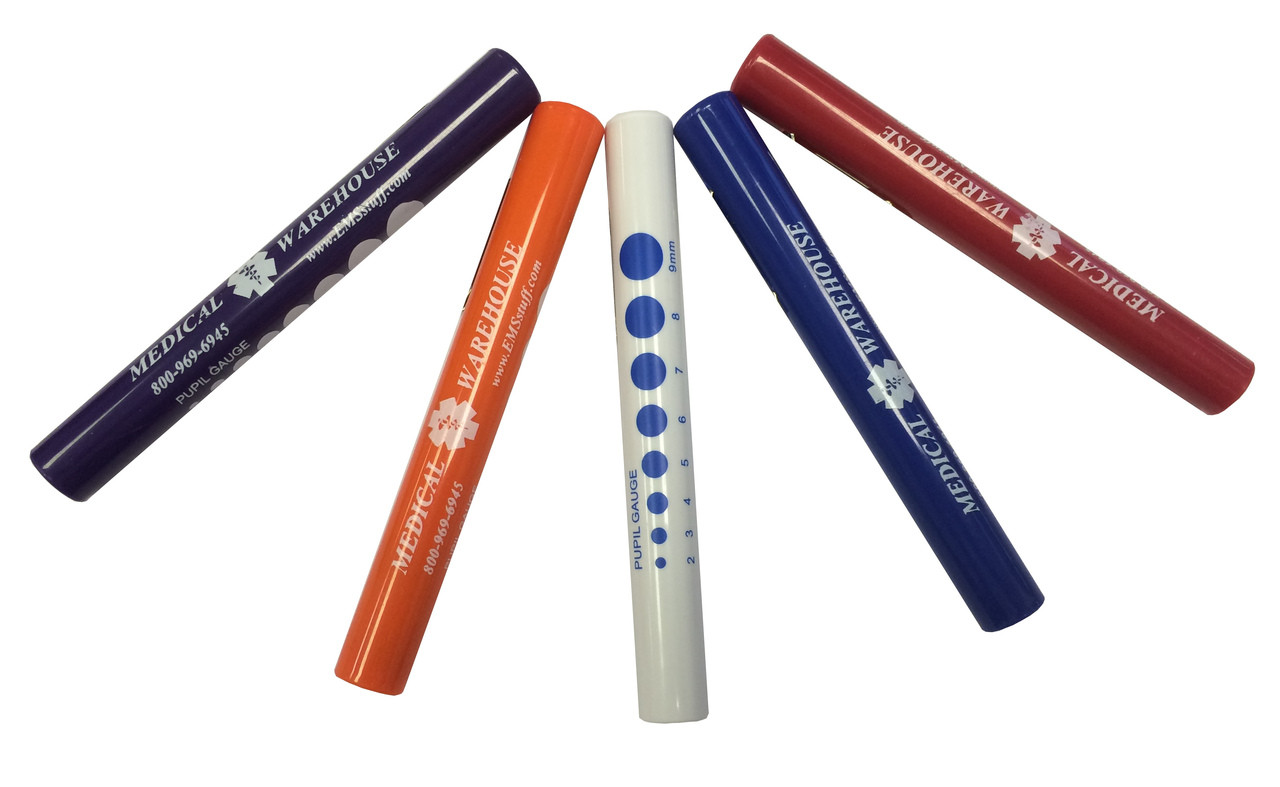 Disposable Penlight with Pupil Gauge - 6/Pack