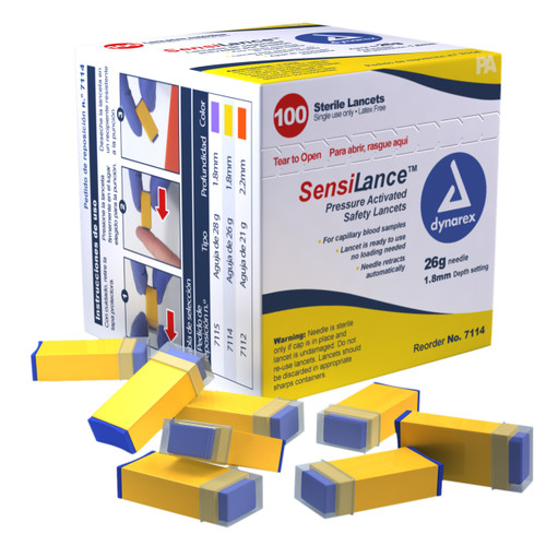 Dynarex SensiLance Lancets 100 per Box
