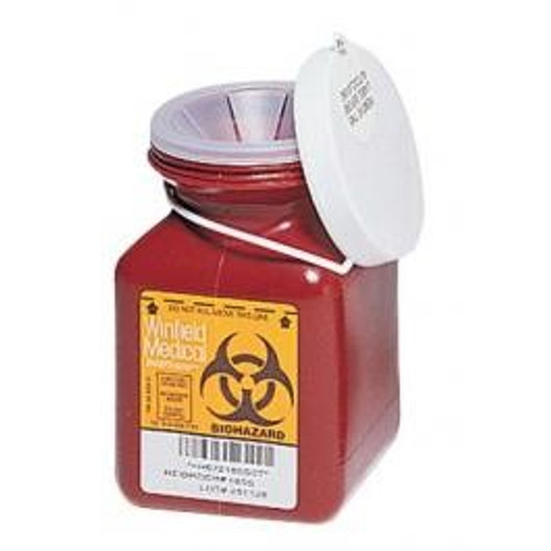 0.7 Quart Sharps Container #185S  by Medegen
