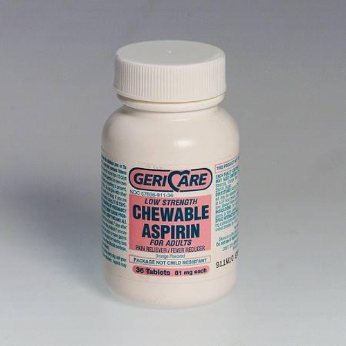 81mg Chewable Aspirin - Bottle of 36