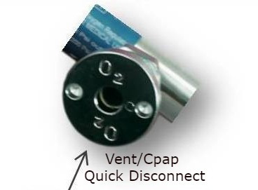 Quick Disconnect for Vent or CPAP