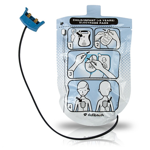 Defibtech® Pediatric "Leads-Out" Defib Pads for AEDs