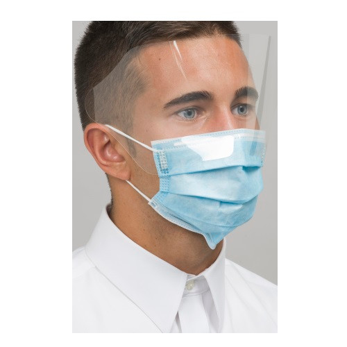 Face Mask with Eye Shield & Ear Loops