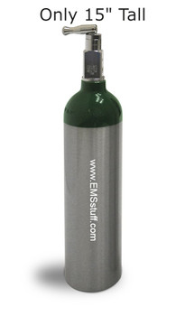 Portable Oxygen Tank 'M6' with Toggle Valve - 165 Liter Capacity