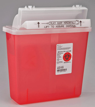 5 Quart Sharps Container #8507SA by Kendall / Covidien - Medical
