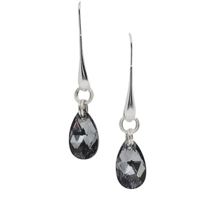 Jiana Deon Jannet Dangle Earrings with black Swarovski crystals