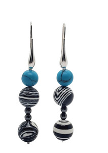 Robin Dangle Earrings adding a vibrant pop of color by Jiana Deon