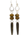 Jiana Deon Rustic Elegance Dangles with wood and stone beads