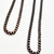 Minimalist industrial-style earrings for women — handmade long loop chain dangles by Jiana Deon jewelry