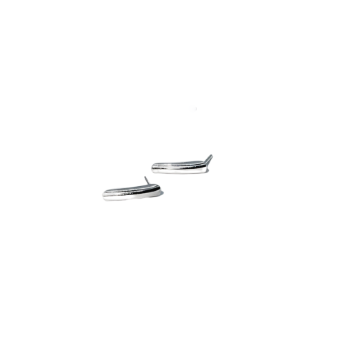 Unisex .925 sterling silver angle studs — durable minimalist earrings.