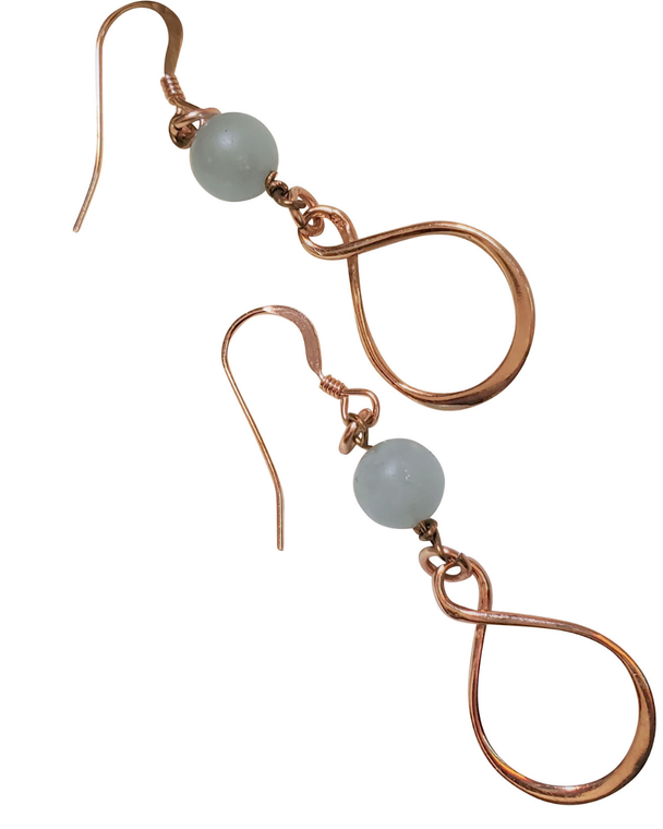 Photo of Eternity Dangle earrings handmade by Jiana Deon