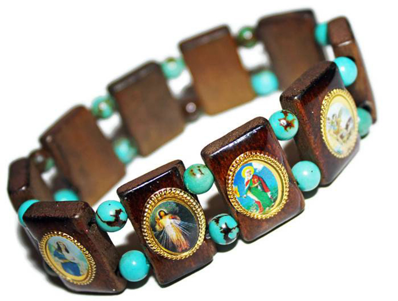 Catholic bracelet with saints clearance