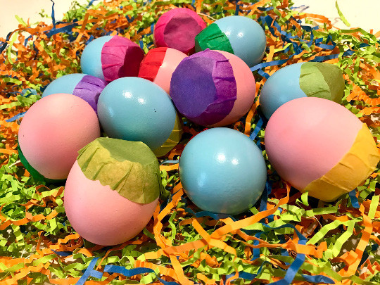 Gender reveal Mexican confetti eggs Pink and Blue My Mercado