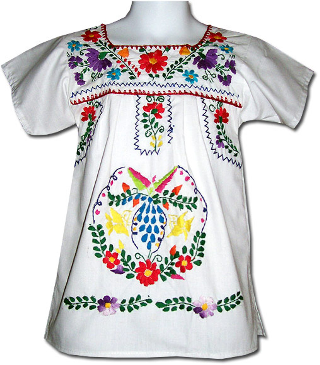 white mexican fiesta dress