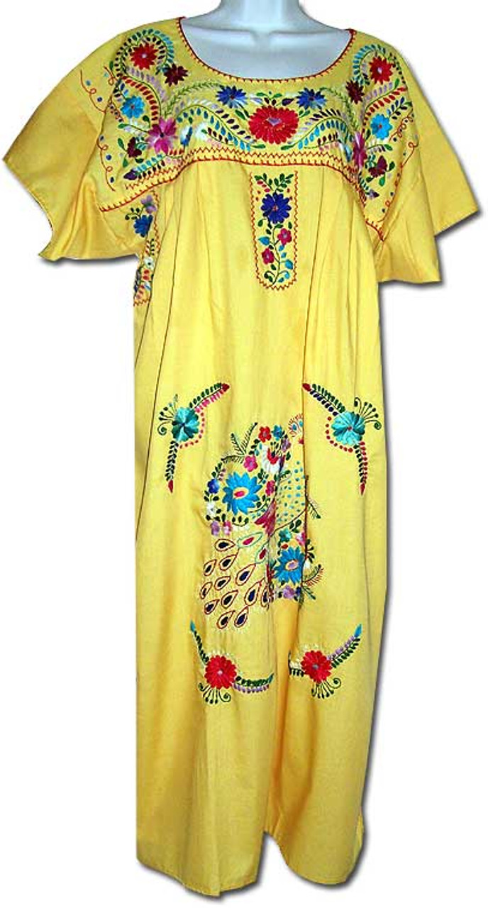 yellow mexican dress