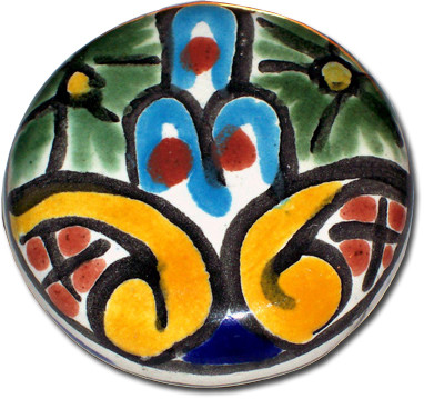 Talavera Door Knobs Pulls My Mercado Mexican Imports