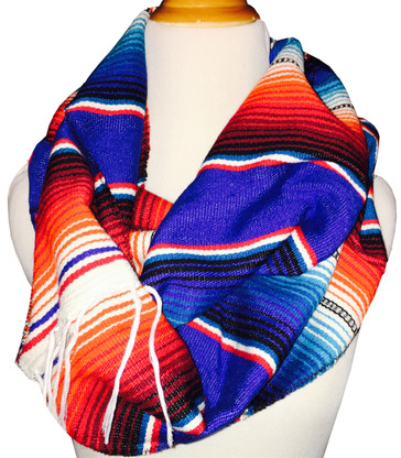 Mexican hot sale serape scarf