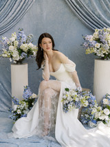 Bride and Bridesmaids with florals from the Millie Collection