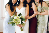 Couple at wedding with Millie Collection