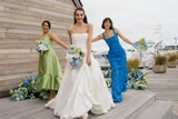 Bride ad Bridesmaids holding Bethany Collection 