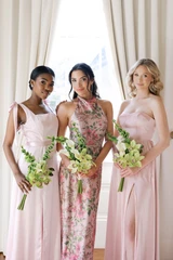 Girls holding Zayah Bridal Bouquet