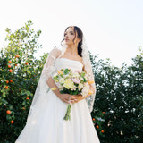 Bride holding Lucy Bridal Bouquet