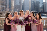 Bridal party holding Marlowe Collection bouquets