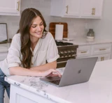 Virtual consultation with a floral designer