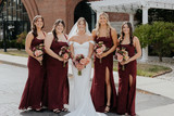 Bridal Party holding bouquets from the Nina Collection