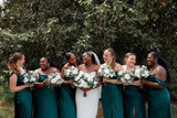 Bridal Party holding the Jane Collection bouquets