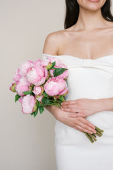 Classic Pink Peony Bridal Bouquet