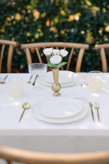White Rose Bud Vase Bundle