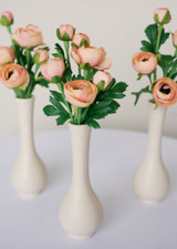 Dark Peach Ranunculus Bud Vase Bundle