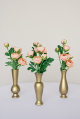 Dark Peach Ranunculus Bud Vase Bundle