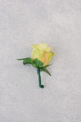 Classic Yellow Boutonniere