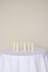 Medium Glass Pillar Candle (Set of 6)