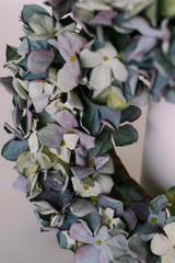 Blue Hydrangea Wreath