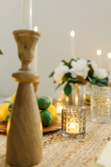 Mango Wood Candlesticks (Set of 2)