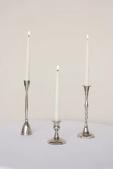 Signature Candlesticks Set of 3 (Silver)