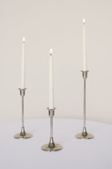 Classic Candlesticks Set of 3 (Silver)