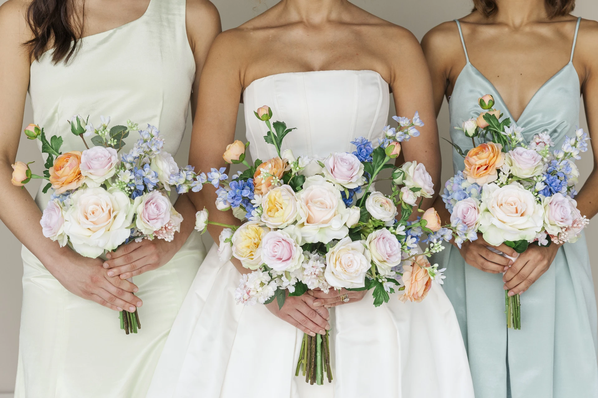 Pastel Pink & Hydrangea Artificial Wedding Flowers | Kate Collection